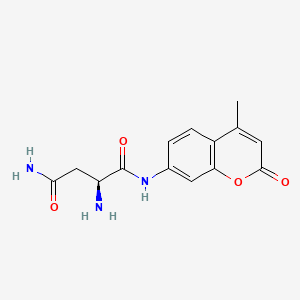 Chemical structure of H-Asn-AMC