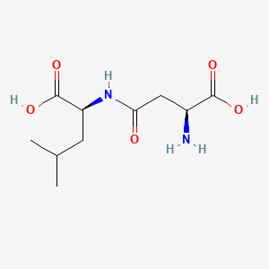 Chemical structure of H-Asp(Leu-OH)-OH