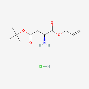Chemical structure of H-Asp(OtBu)-allyl ester · HCl