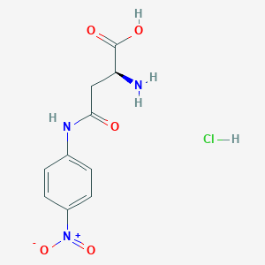 Chemical structure of H-Asp(pNA)-OH · HCl