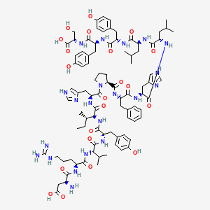 Chemical structure of Angiotensinogen (1-14) (rat)