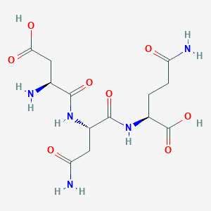 Chemical structure of H-Asp-Asn-Gln-OH