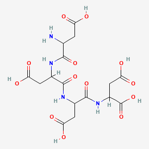 Chemical structure of H-Asp-Asp-Asp-Asp-OH