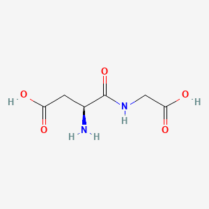 Chemical structure of H-Asp-Gly-OH