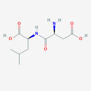 Chemical structure of H-Asp-Leu-OH