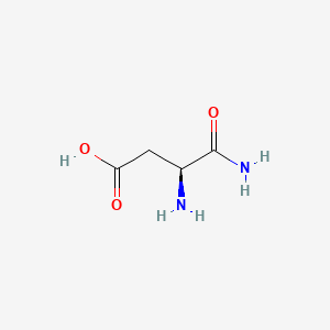 Chemical structure of H-Asp-NH₂