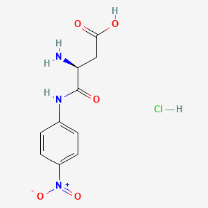 Chemical structure of H-Asp-pNA · HCl
