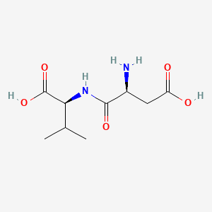 Chemical structure of H-Asp-Val-OH