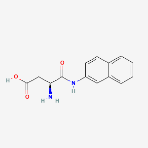 Chemical structure of H-Asp-βNA