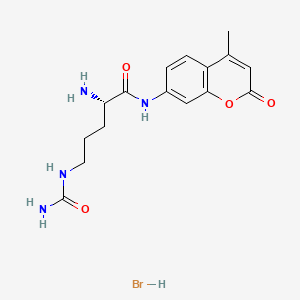 Chemical structure of H-Cit-AMC · HBr