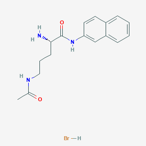 Chemical structure of H-Cit-βNA · HBr