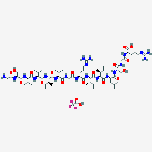 Chemical structure of HCV NS4A Protein (21-34) (JT strain)