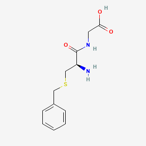 Chemical structure of H-Cys(Bzl)-Gly-OH