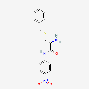 Chemical structure of H-Cys(Bzl)-pNA