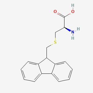 Chemical structure of H-Cys(Fm)-OH