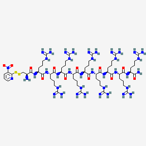 Chemical structure of Cys(Npys)-(Arg)9