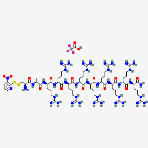 Chemical structure of H-Cys(NPys)-D-Arg-D-Arg-D-Arg-D-Arg-D-Arg-D-Arg-D-Arg-D-Arg-D-Arg-NH₂