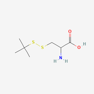 Chemical structure of H-Cys(StBu)-OH