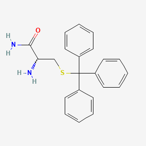 Chemical structure of H-Cys(Trt)-NH₂