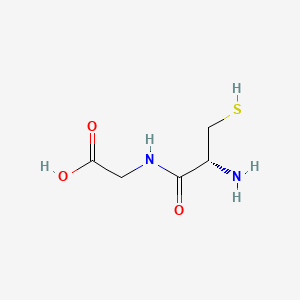 Chemical structure of H-Cys-Gly-OH
