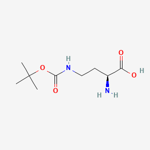 Chemical structure of H-Dab(Boc)-OH