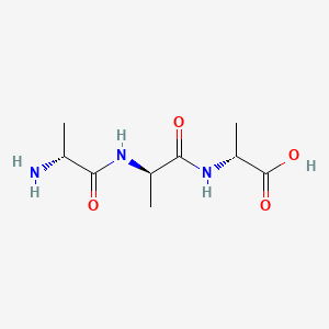 Chemical structure of H-D-Ala-D-Ala-D-Ala-OH