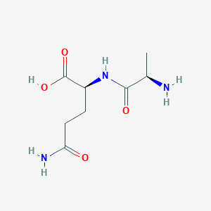Chemical structure of H-D-Ala-Gln-OH