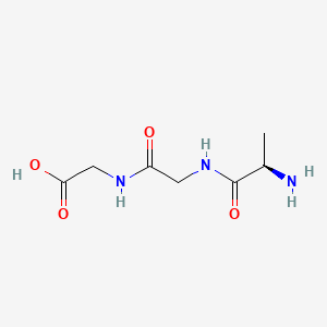 Chemical structure of H-D-Ala-Gly-Gly-OH