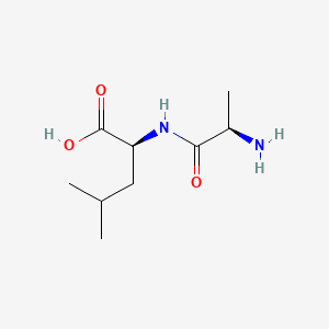 Chemical structure of H-D-Ala-Leu-OH