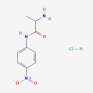 Chemical structure of H-D-Ala-pNA · HCl