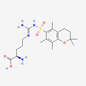 Chemical structure of H-D-Arg(Pmc)-OH
