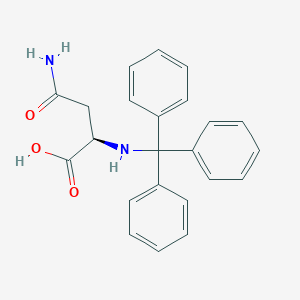 Chemical structure of H-D-Asn(Trt)-OH