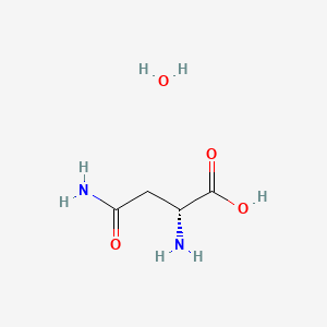 Chemical structure of H-D-Asn-OH · H₂O