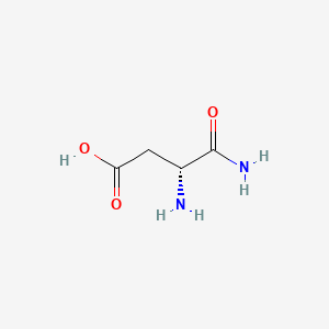 Chemical structure of H-D-Asp-NH₂