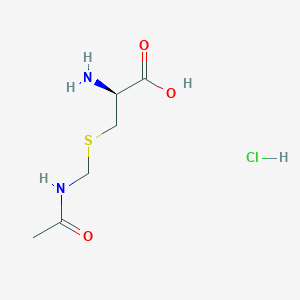 Chemical structure of H-D-Cys(Acm)-OH · HCl
