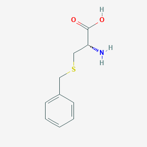 Chemical structure of H-D-Cys(Bzl)-OH