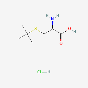 Chemical structure of H-D-Cys(tBu)-OH · HCl