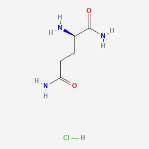 Chemical structure of H-D-Gln-NH₂ · HCl
