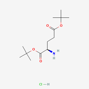 Chemical structure of H-D-Glu(OtBu)-OtBu · HCl