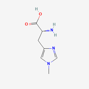 Chemical structure of H-D-His(1-Me)-OH