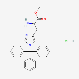 Chemical structure of H-D-His(1-Trt)-OMe · HCl