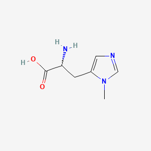 Chemical structure of H-D-His(3-Me)-OH