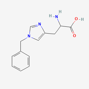 Chemical structure of H-D-His(Bzl)-OH