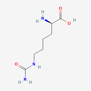 Chemical structure of H-D-Homocit-OH