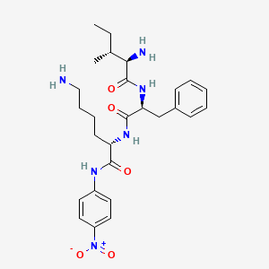 Chemical structure of H-D-Ile-Phe-Lys-pNA