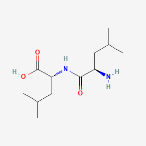 Chemical structure of H-D-Leu-D-Leu-OH