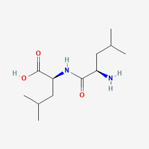 Chemical structure of DL-Leu-DL-leu