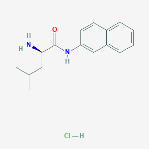 Chemical structure of H-D-Leu-βNA · HCl