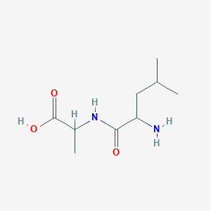 Chemical structure of H-DL-Leu-DL-Ala-OH