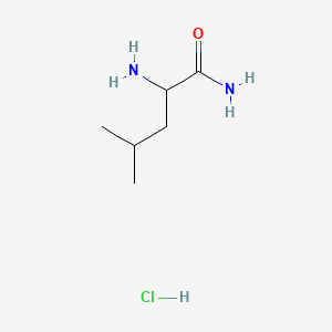 Chemical structure of H-DL-Leu-NH₂ · HCl